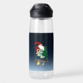 Le Père Noël arrive | Bouteille d'eau (Arrière)