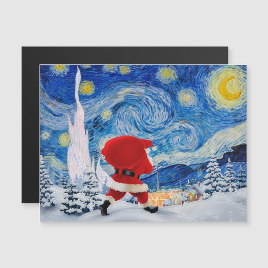 Le Père Noël arrive Carte postale (Devant / Derrière)