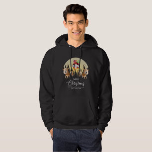 Le Père Noël arrive   Sweat - shirt à capuche masc