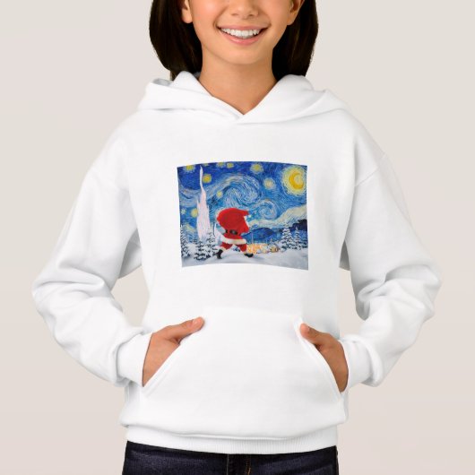 Le Père Noël arrive, Sweatshirt de Noël (Devant)