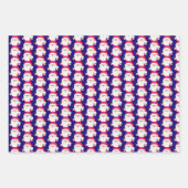 Le Père Noël aux couleurs enveloppant des feuilles (Devant)