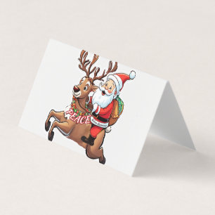 Le Père Noël avec des cadeaux de paix