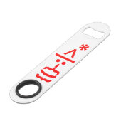 Le Père Noël avec la barbe Émoticon de Noël (Devant angulaire)