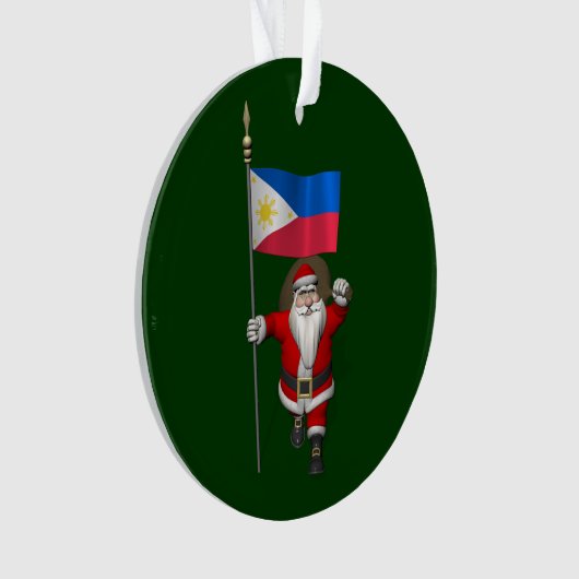 Le père noël avec le drapeau des Philippines (devant)