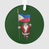 Le père noël avec le drapeau des Philippines (dos)