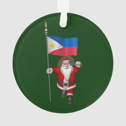 Le père noël avec le drapeau des Philippines (dos)