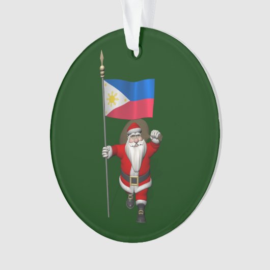 Le père noël avec le drapeau des Philippines (devant)