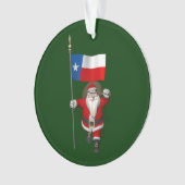 Le Père Noël Avec L'Enseigne Du Texas (devant)