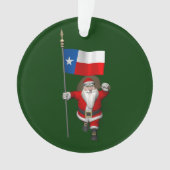 Le Père Noël Avec L'Enseigne Du Texas (devant)