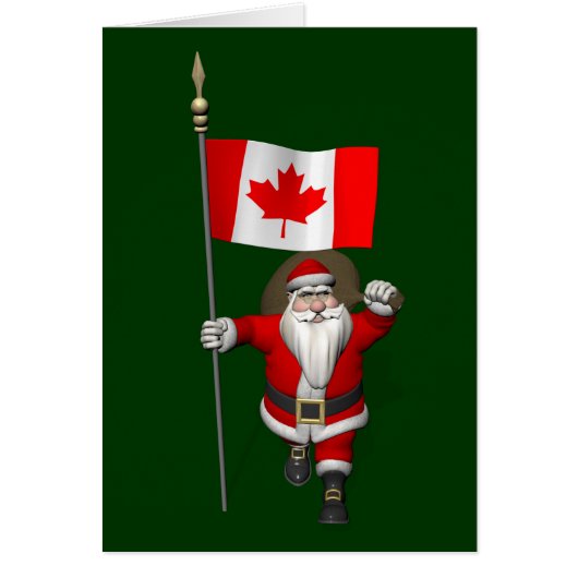 Le Père Noël Avec L'Ensigne Du Canada (Devant)