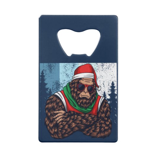 Le Père Noël Bigfoot Dans La Forêt (Dos)