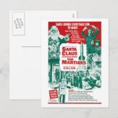LE PÈRE NOËL CONQUIERT LA CARTE POSTALE DE MARTIEN (Devant / Derrière)