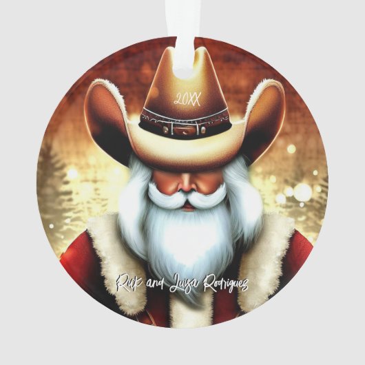 Le Père Noël dans un Noël Casquette occidental (dos)