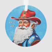 Le Père Noël enjoué dans un Noël Casquette occiden (dos)