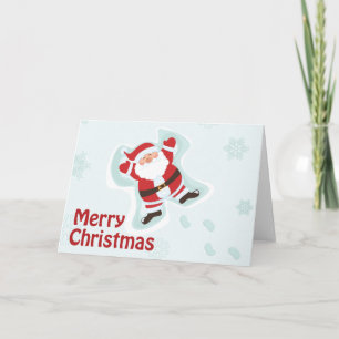 Le Père Noël fait la carte de Noël de l'ange des n