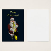 Le Père Noël joue du saxophone (Devant & derrière)