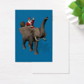 Le Père Noël Monte Un Éléphant (Bureau)