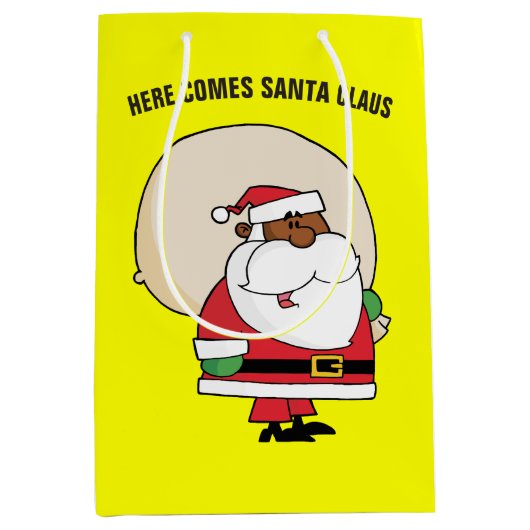 Le père noël noir avec le sac à jouet (Devant)