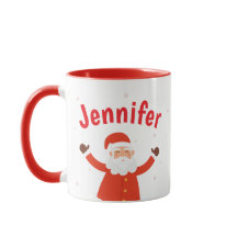 Le Père Noël personnalise la Mug de café de Noël