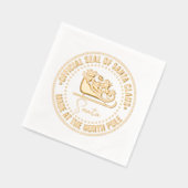 Le Père Noël Sleigh "Sceau Officiel" Fait Pôle Nor (Gauche)