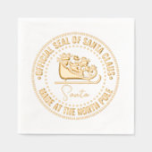 Le Père Noël Sleigh "Sceau Officiel" Fait Pôle Nor (Recto)