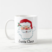 Le Père Noël Visite Personnalisée Café Mug (Gauche)