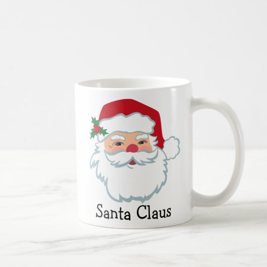 Le Père Noël Visite Personnalisée Café Mug (Droite)