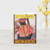 Le Pérou : L'art du carte pour notes de tissage (Fleur jaune)