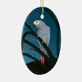 Le perroquet africain en ornement de sapin de Noël (Droite)