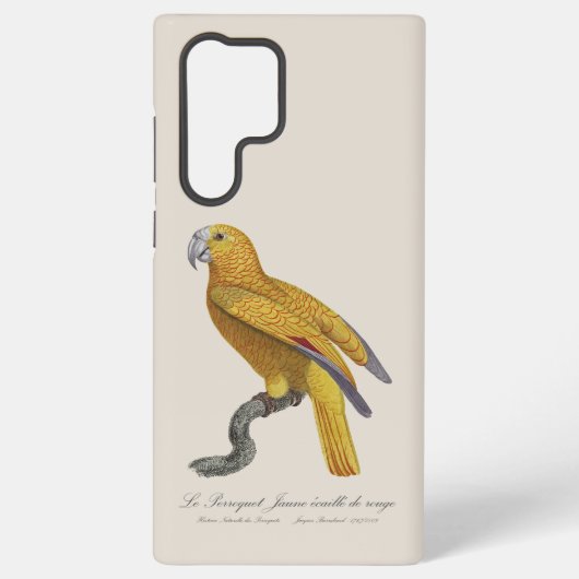 Le Perroquet Jaune ecaille de rouge Samsung Galaxy Hoesje (Achterkant)