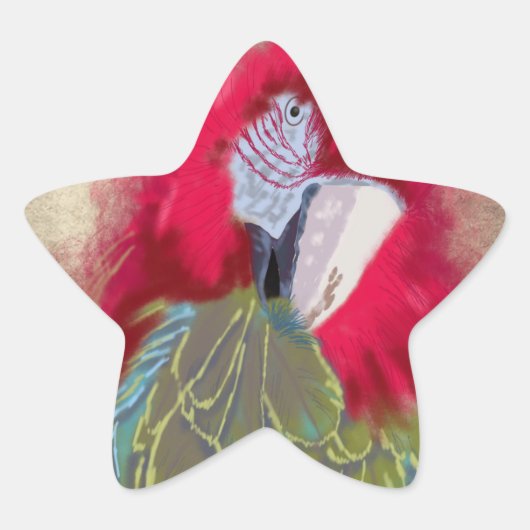 Le perroquet - Sticker (Devant)