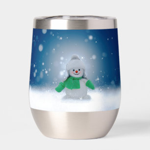 Le personnage de bonhomme de neige de Noël adorabl