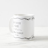 Le Petit Café Monogram Floral Mug (Devant gauche)