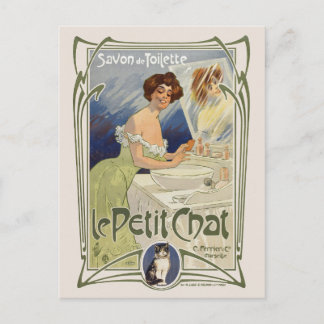 Le Petit Chat France Vintage Poster 1899 Briefkaart