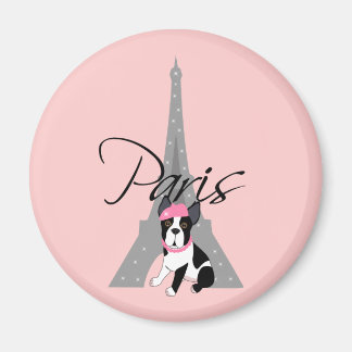Le petit chien à Paris Magneet