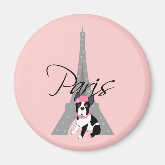 Le petit chien à Paris Magneet (Voorkant)