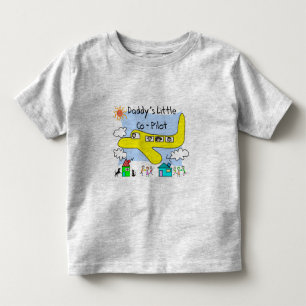 "Le petit co-pilote du papa" badine le T-shirts