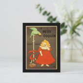 Le Petit Coquin van de  reclame van Cappiello Briefkaart (Staand voorkant)