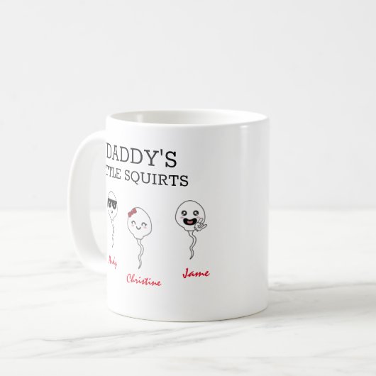 Le petit Daddy's squirts Coffee Mug (Devant gauche)