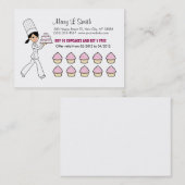 Le petit gâteau de chef récompense la carte (Devant / Derrière)