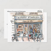 LE PETIT PLATEAU Paris Uitnodiging Briefkaart (Voorkant / Achterkant)