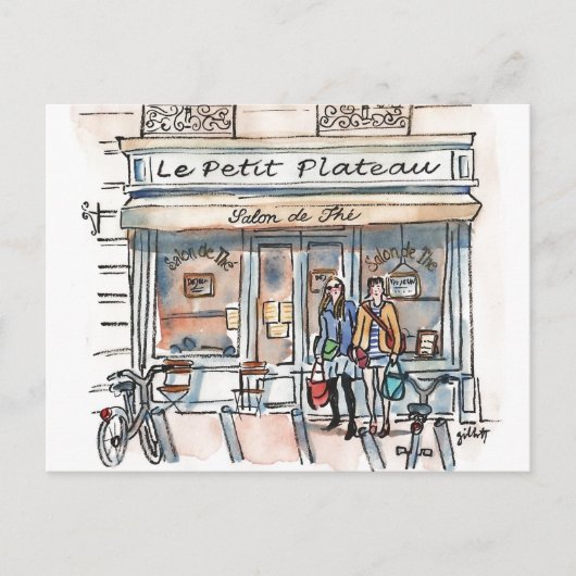 LE PETIT PLATEAU Paris Uitnodiging Briefkaart (Voorkant)