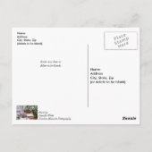 Le Petit Pont Rouge Pensant À Vous Carte Postale (Dos)