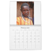 Le peuple de masai du Kenya, calendrier 2008 (Feb 2026)