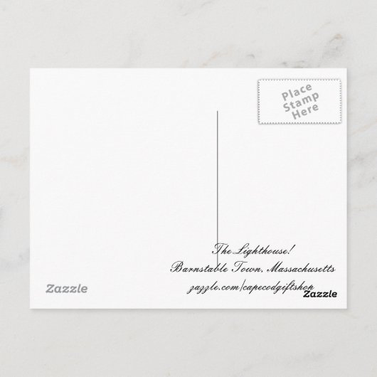 Le phare ! Carte postale (Dos)