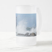 Le phare de Morris Island Splash Frosted Mug (Devant droit)