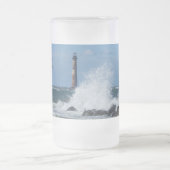 Le phare de Morris Island Splash Frosted Mug (Centre)