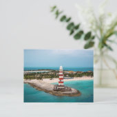 Le phare d'Ocean Cay, Bahamas Carte postale (Debout devant)
