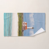 Le phare rose de Klein Curacao 1 (Serviette à main)