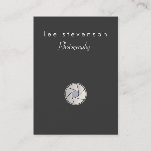 Le photographe Chubby Carte de visite (Devant)